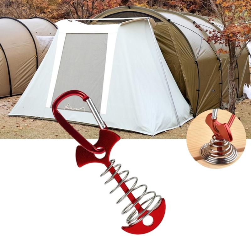 8lots Wind Resistant Stakes Portables Tent Pegs Multifunctional Beach Tent Pegs for Camping Enthusiasts