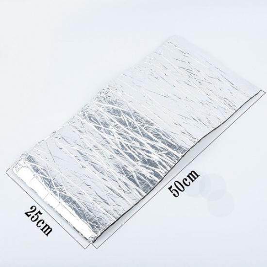 Silver Car Soundproof Pad Deadening Mat ulation Audio Speaker ulator Parts