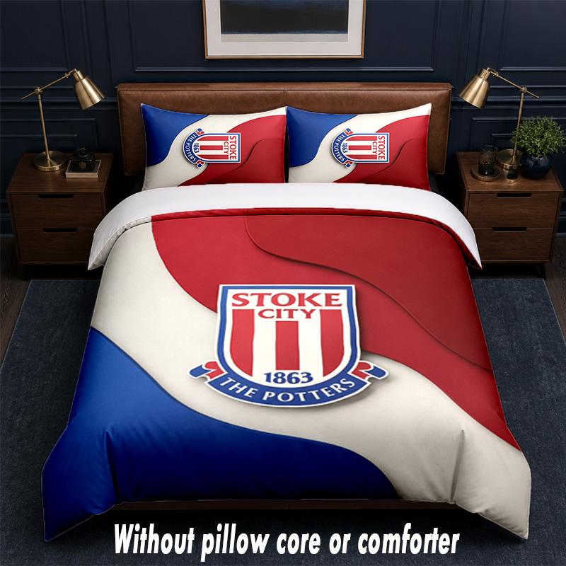 Southampton Football Design Bed Bedding Set 1 Duvet Cover + 2 Pillowcases Soft Breathable Household Bed Linens