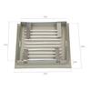 Ventilation Grille - KOTARBAU - 14 X 14 Cm - Metal - Anthracite - Mosquito Net