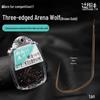 Titanium Alloy Gold Carp Hook - Sharp Three-Sided Wolf Fang, Black Pit Design for Competition Fishing