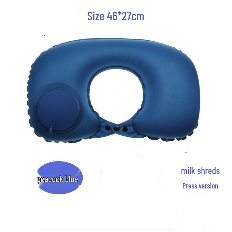 Inflatable U-Shaped Neck Pillow for Travel and Outdoor Use
