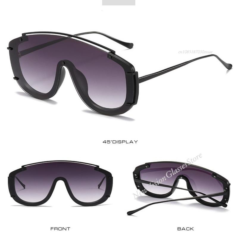 Óculos de Sol Femininos Estampa Leopardo Estilosos Degradê Óculos para Esportes ao Ar Livre Luxo Design Metálico Oversize Óculos de Sol Masculinos