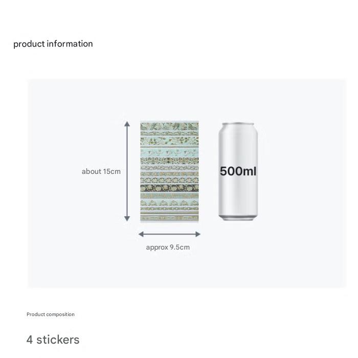 Korean Traditional Stickers — Minhwa (Yupo (synthetic Paper)) 4 Sheets, Ceramic Line 4 Sheets (2 Option)