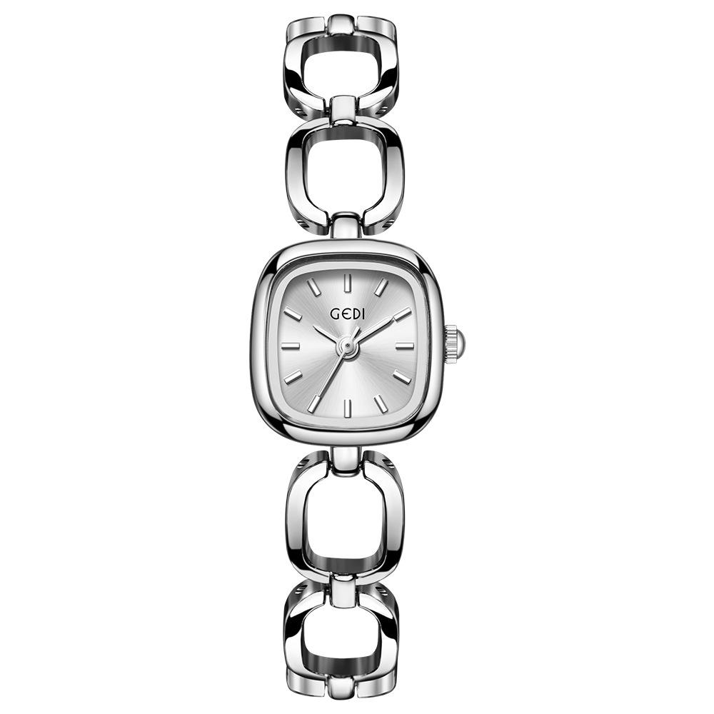 Light Luxury High-End Bracelet Watch Women'S Niche High-Value Retro Small Square Quartz Watch