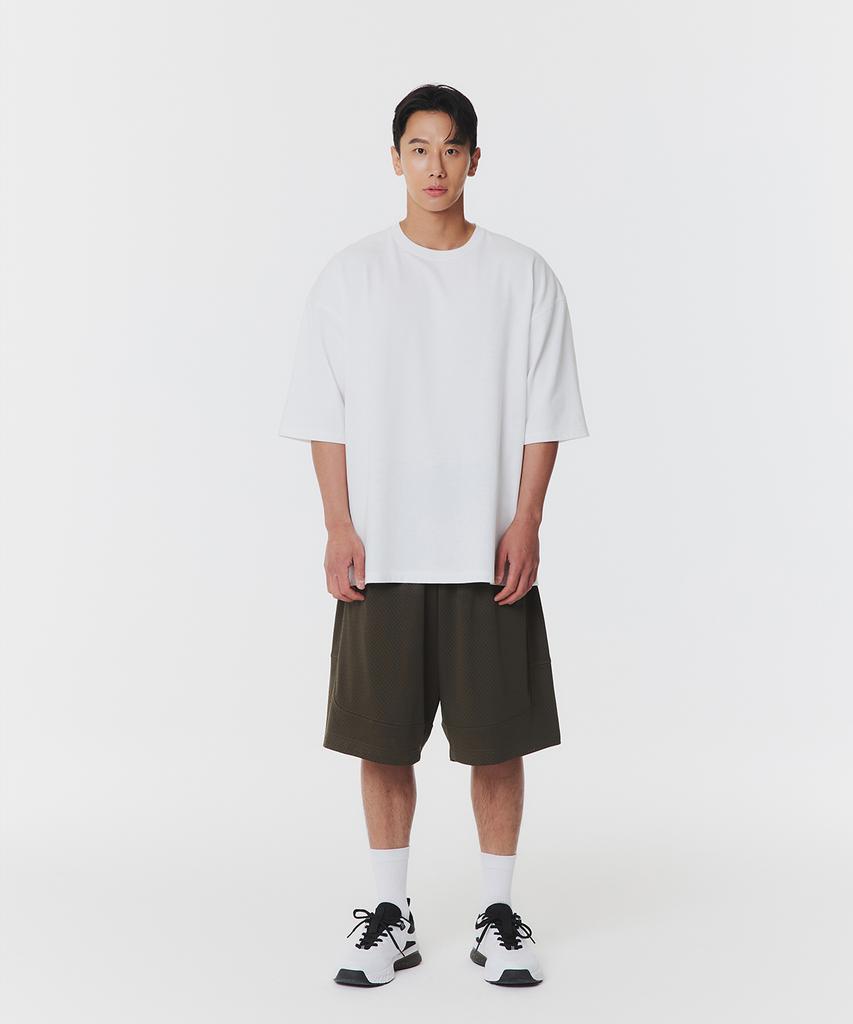 MUSINSA STANDARD SPORTS [Cooltandard] Cotton Mesh Max Overfit Short Sleeve (3 Colors)
