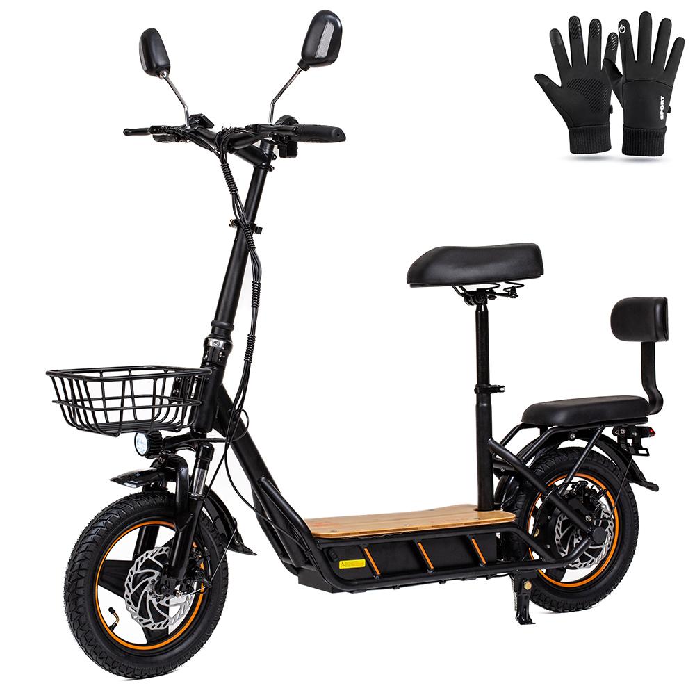 Elektroroller Kukirin 14" 500W Motor City Elektroroller 48V 26AH Max. Reichweite 100Km Last 120Kg Schwarz C1 Pro