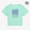 The NorTh Face Women ShorT Sleeve T shirT pisTachio Green floreT