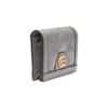 Gucci GG Matelassé Gold Logo Folded Design 5 Card Slot Leather Clutch Wallet Women wallet Gray 723786-UM8IG-1275