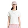 Li-Ning Outdoor CF Quick-Dry Cool Sun Protection Round Neck Short Sleeve T-Shirt Women Tops Off-White ATSW530-1