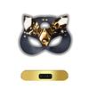 Fantasy Set With Whip, Leash, Plush, Handcuffs, Mask, Set Of 8 Gold, Gold Belt