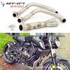Stainless Steel Exhaust Pipe for MT07 FZ07 XSR700 Motorcycles (2014-2023)