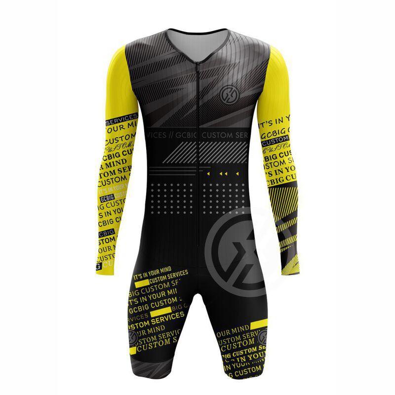 Mens Triathlon Suit Cycling Bodysuit Road Bike Racing Running Swimming Multi-Sport Performance Wear