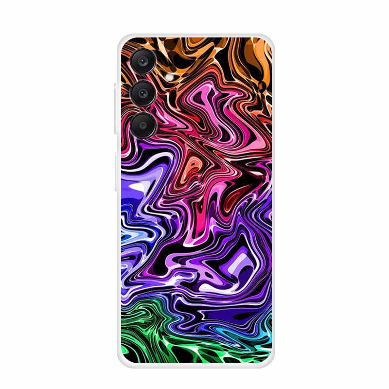 Marble Patterns Phone Case for Samsung A25 Soft Transparent TPU Clear Cover for Samsung Galaxy A 25 Protective Silicone Shell