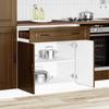 Kitchen Base Cabinet Porto Brown Oak Effect Wood Based Material