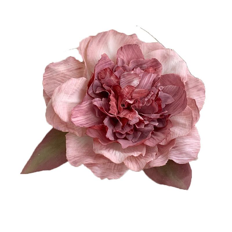 New Bohemia Big Peony Flower Hair Clip Vintage Side Barrettes Hairpins Hairgrip For Women Hair Accessories Fashion Headwear