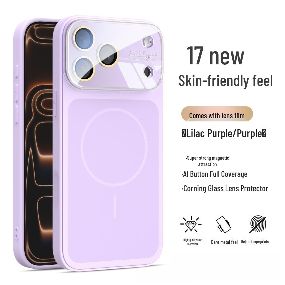 

iPhone 17 Pro Max Dual-Tone Liquid Silicone Magnetic Case with Large Window for Apple 16 For iPhone 15 Pro Max