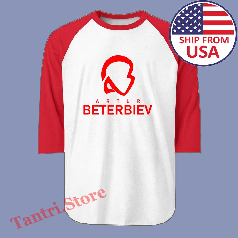 Artur Beterbiev Russian Boxing Champion Men s Raglan White Red Size S to 2XL S