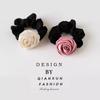 French Satin Vintage Rose Headband: 2024 Spring/Summer Collection Hair Accessory