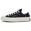 1970s Comfortable Low Top Canvas Shoes Unisex Sneakers Black A10305C