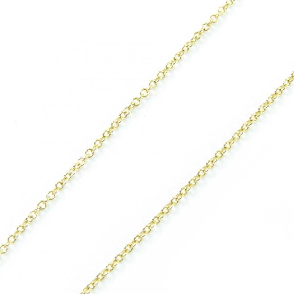 Tolles TIFFANY&Co. pro Meter Einzelner Diamantanhänger Diamant 0,05ct K18/750(YG) Gebraucht