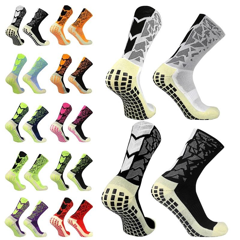 Silicone Anti Slip Football Socks Takraw Men Women Sport Basketball Grip Soccer Socks