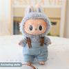 For 17cm Doll Clothes Fashion Bucket Hat Overalls Doll Clothes Color Match Hoodies Dolls Accessories Cute Decoration Little Clothes