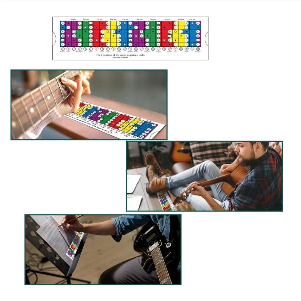 Music Theory Guitar Scales Ruler Diatonic and Mode Guitar Learning Ruler  For Practice