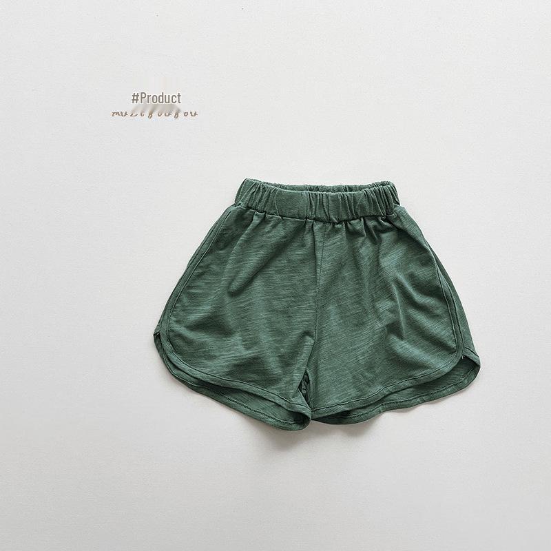 Trendy Bamboo-Cotton Summer Shorts for Kids - Unisex, 8 Colors, Korean Style