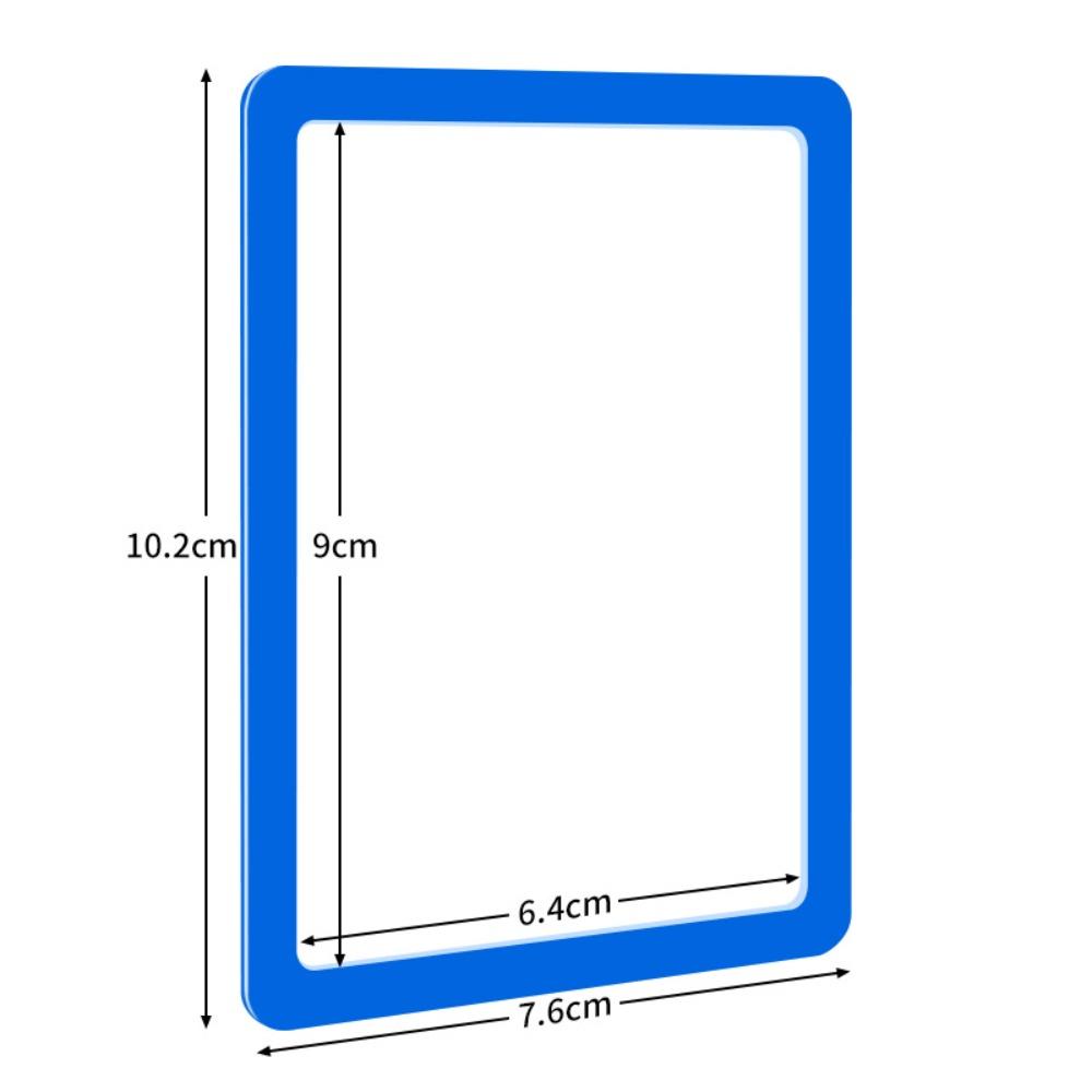 5 PCS New PVC Transparent Card Holder High Definition Colored Borders Photo Holder Smooth Clear Hard Edge Card Sleeve