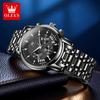 OLEVS Merk Horloge Trendy Mode Waterdicht Lichtgevend Kwarts Herenhorloge 2892