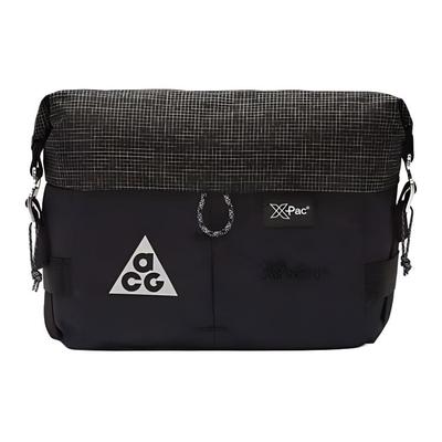 ACG Aysén Sports Casual Magnetic Buckle Fabric Waist Bag Unisex Waist Bag Black Metallic-Silver DV4051-011