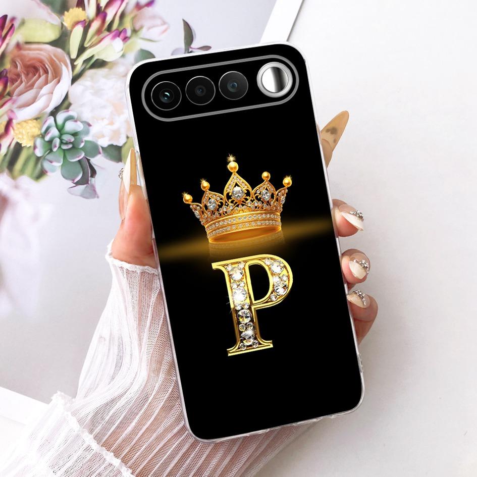 For Realme 16 2026 Case RMX5171 Retro Crown Letters Bumper Soft Silicone Back Cover Phone Shell For Realme 16 5G Realme16 Fundas