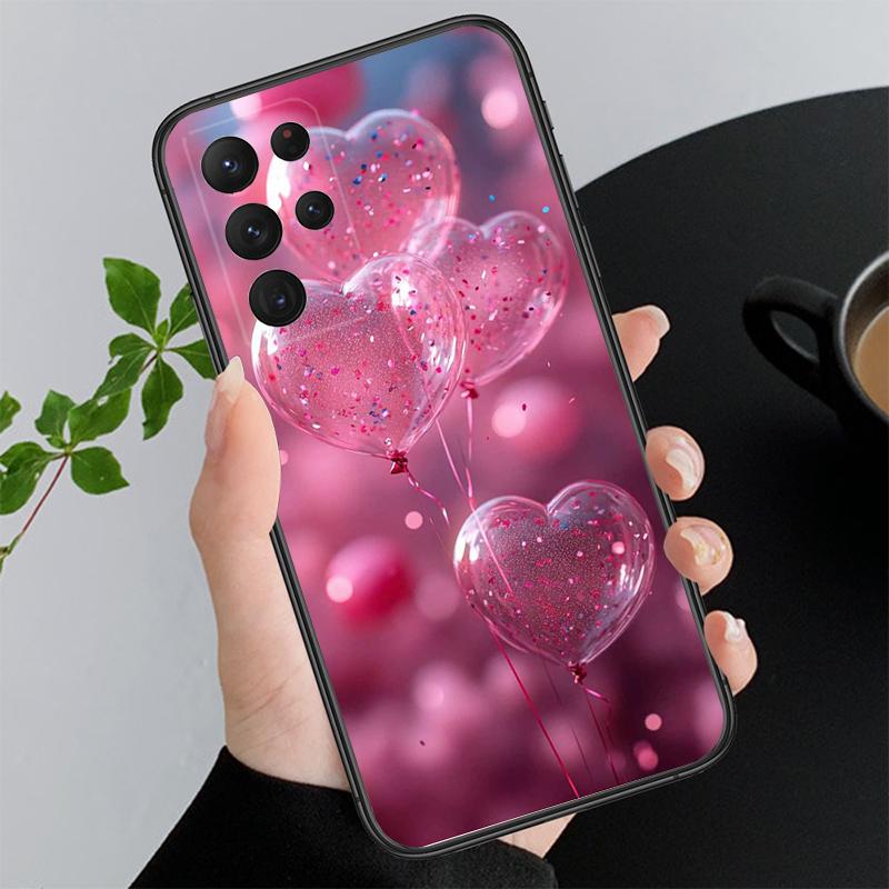 Handyhülle für Samsung A55 A16 A56 A36 A35 A15 A53 A54 A33 A34 A25 A05S A52 A52S A14 A26 A71 Liebe Rosa Herz