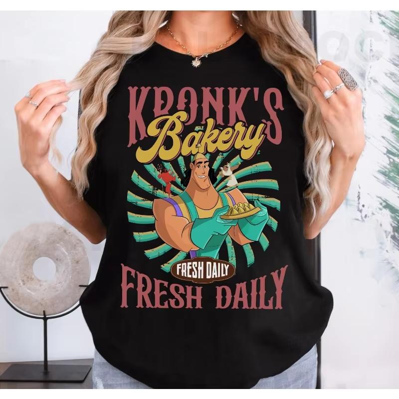 Retro Kronks Bakery Spinach Puffs Tshirt Villains The Emperors New Groove Shirt Gift Tee Family Matching Shirt