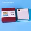Time Piece Calendar 2026 Desk Calendar With Led Light 3D Tear-Away Calendar Paper Carving Art Memo Pad Notepad Gift Christmas