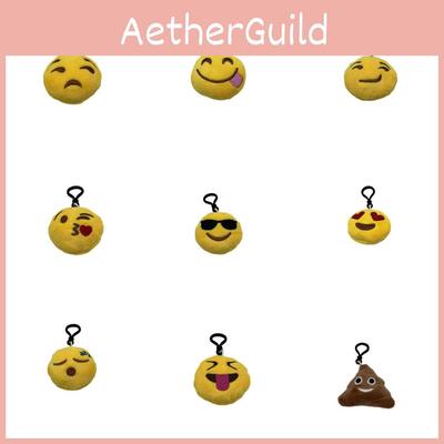 Emoji Keychain Plush Doll With Short And Cute Facial Expressions For Phone Accessories And Collectors
