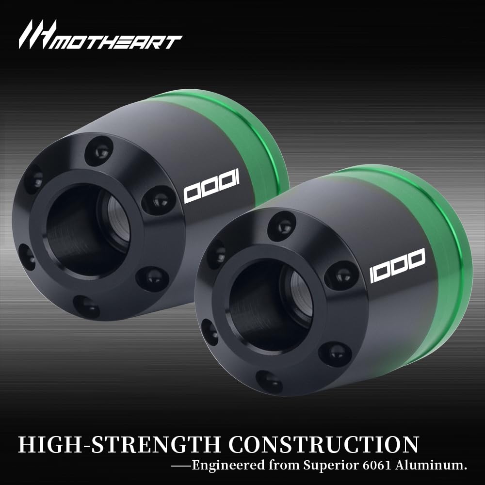 MotHeart Motorcycle Bar End Slider for Ninja 1000 2011-2019 Ninja 1000SX 2020-2024 Motorcycle Handlebar