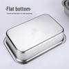 Deep Stainless Steel Rectangular Drain Tray with Lid