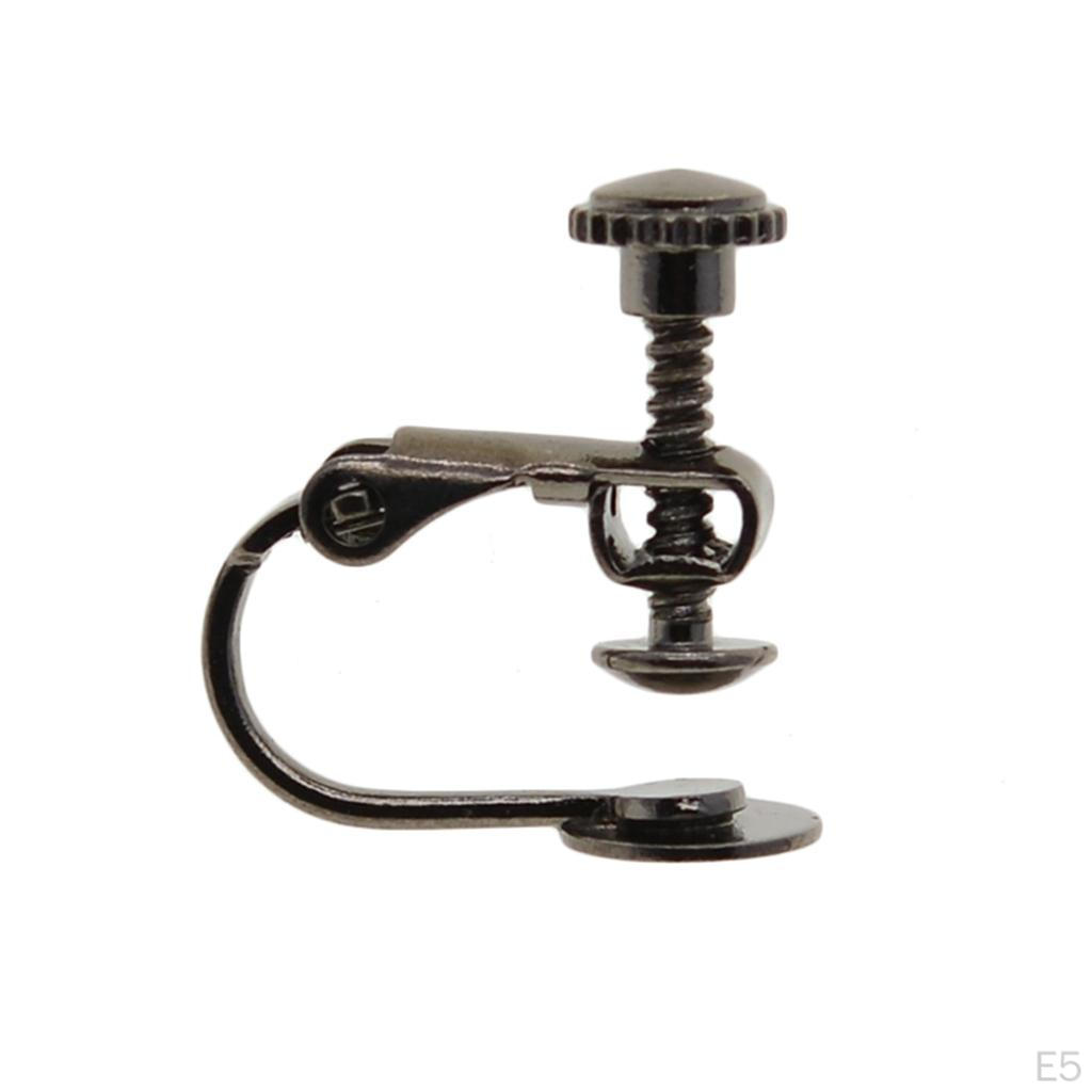 10 kusů nastavitelné šroubovací náušnicové spony ušní dráty Podložka pro