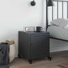 VidaXL Anthracite Bedside Table 36x39x43.5 Cm Steel, Cabinet, Side Cabinet, Phone Stand, Bedside Table, 846618