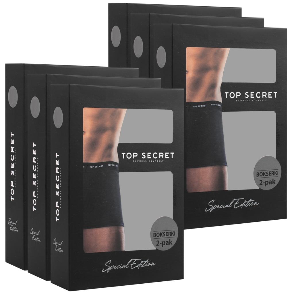 TOP SECRET Baumwoll-Boxershorts für Herren, 12er-Pack