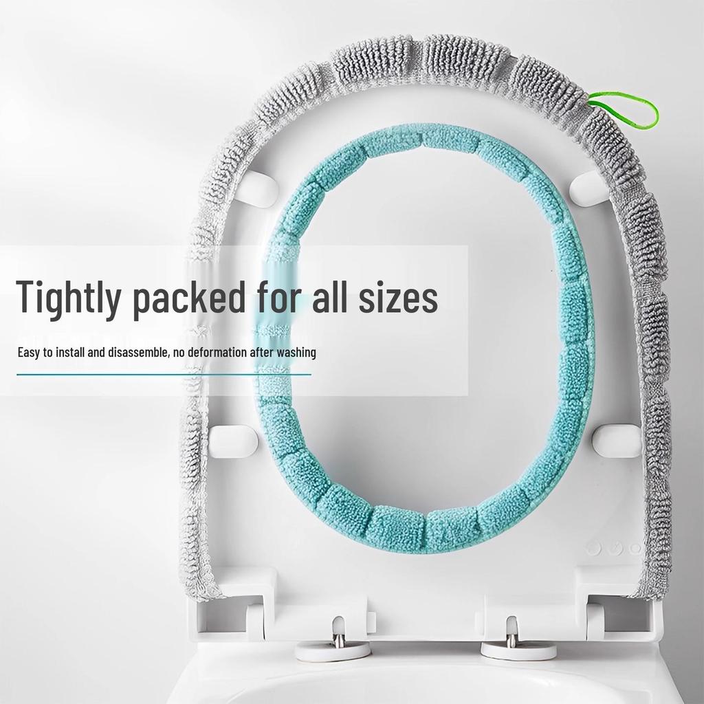 Newcomer Discount: Thick Knitted Universal Toilet Seat Cushion for All Seasons