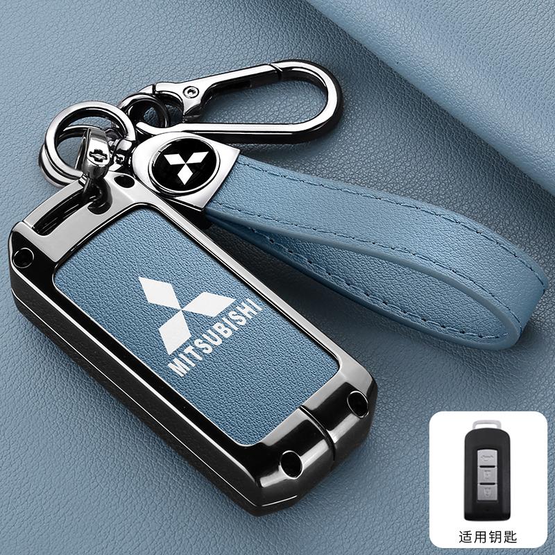 Zinc Alloy Car Key Shell Modified Flip Folding Key Case For Mitsubishi ASX LANCER Pajero Sport Outlander Eclipse Cross Keychain MQ9