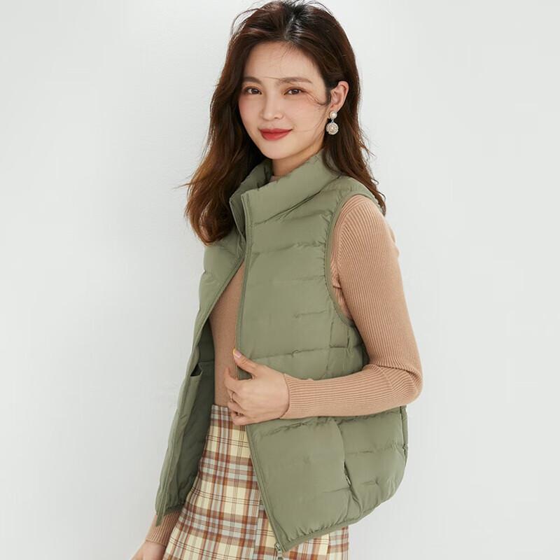 

Sanjihuwai Women s Lightweight Stand-Up Collar Down Vest TP8537 XL