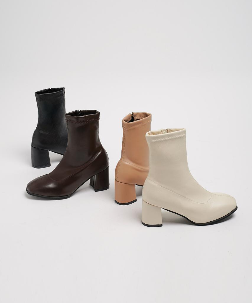 Chaakan Brina Mid-Heel Ankle Sock Boots 6.5Cm Bslts4A934 (B Type)