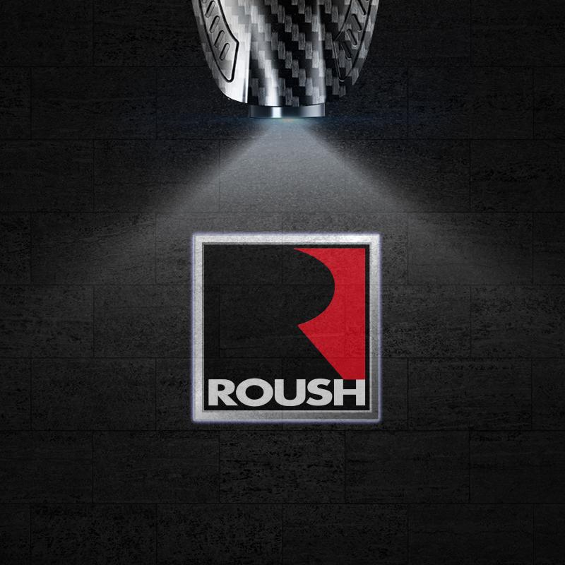 

2pcs For Ford Roush Logo Focus Mondeo Fiesta Universal Wireless Car Door Charge Led Projector Lights Welcome Lights Accessories 2pcs