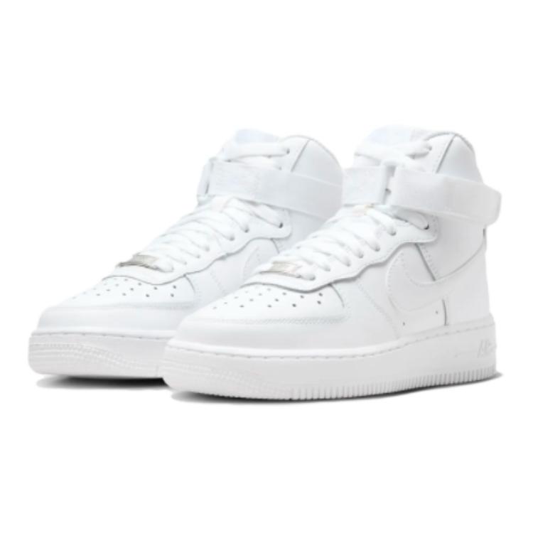 Nike Air Force 1 High LE GS Triple White Kids Sneakers FV5950-111
