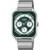 Standard Round Rectangle 24-Hour Multifunction Analog Men's Watch MTP-M307D-3BV Green