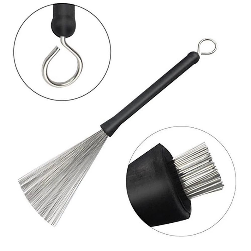 Tool Retractable Sticks Percussion Part Musical Cleaner Music Cleaning Sticks Brush Drum Brushes
